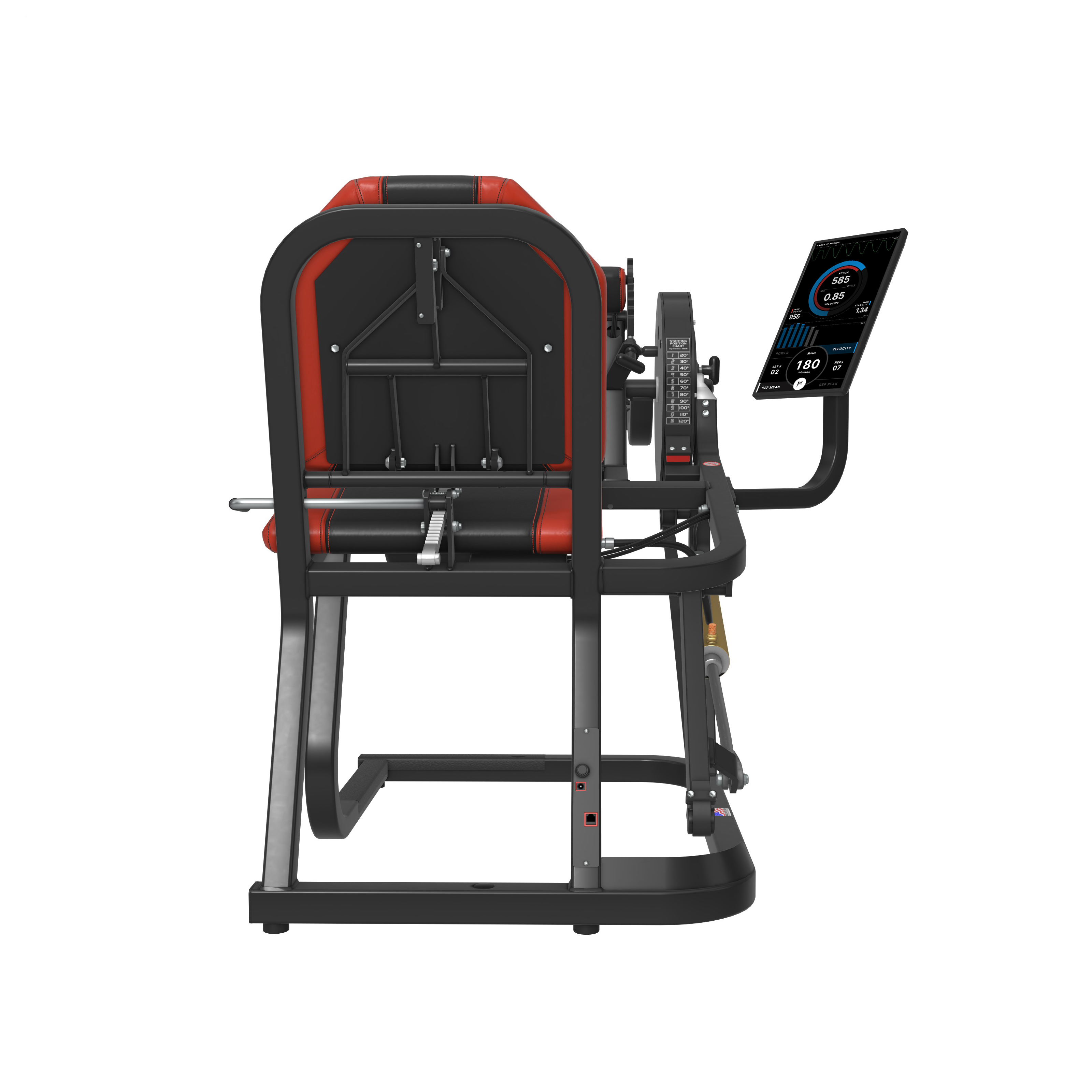 SEATED LEG CURL - with range limiter