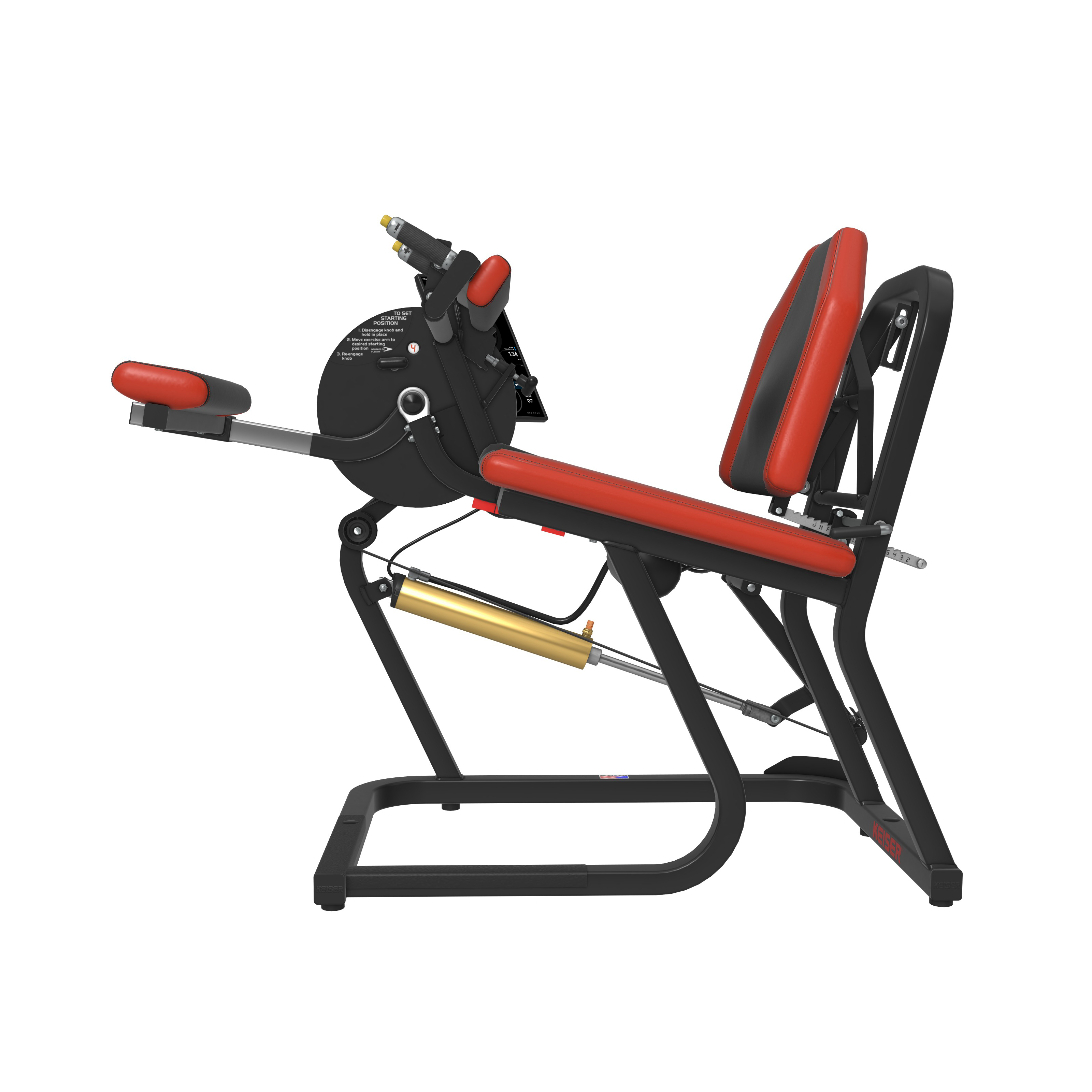 SEATED LEG CURL - with range limiter