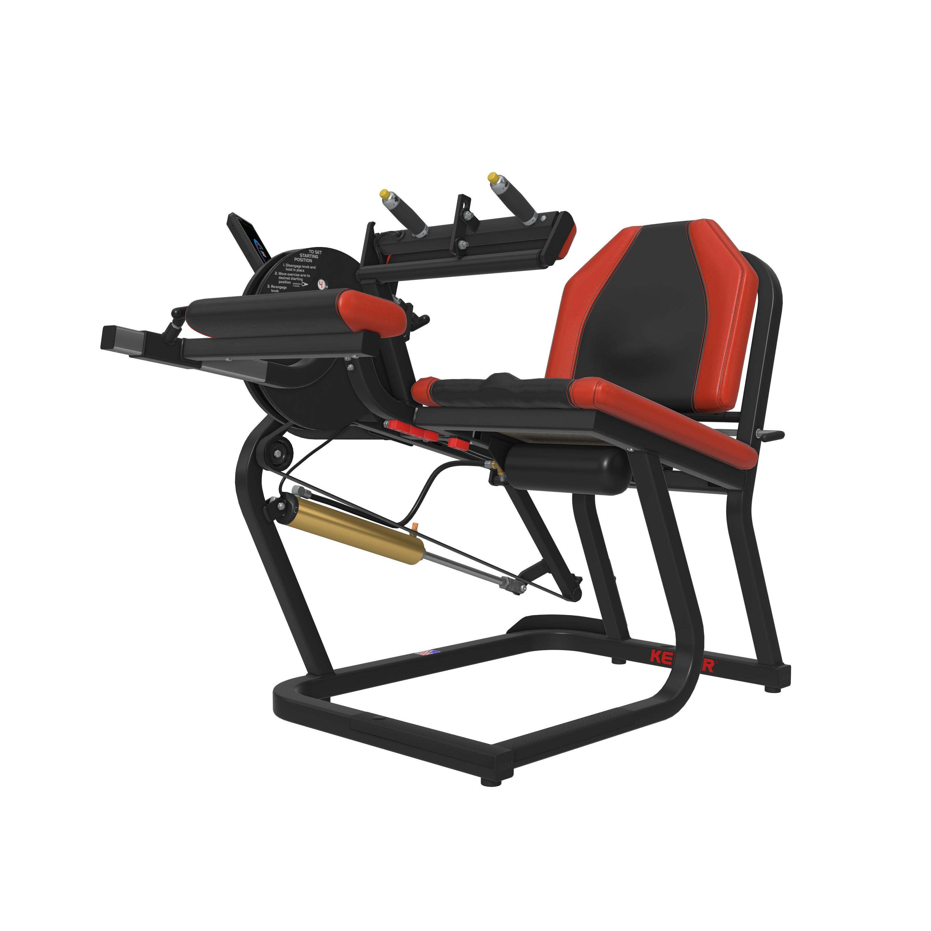 SEATED LEG CURL - with range limiter