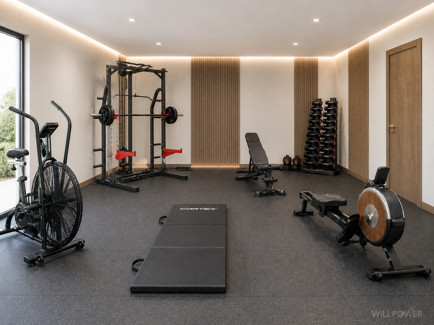 Another good looking gym completed Keiser project
