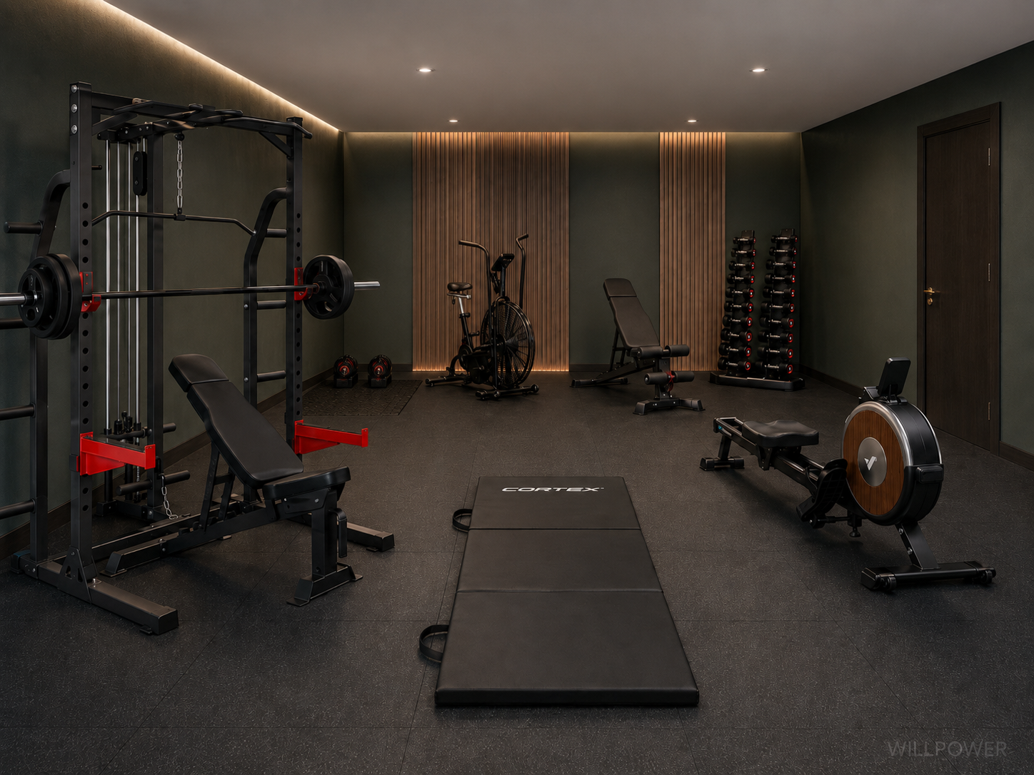 Random Gym One completed Keiser project